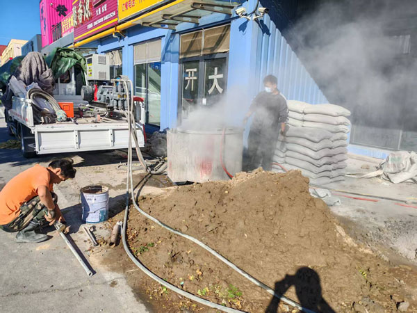 青湖路街道顶管注浆加固